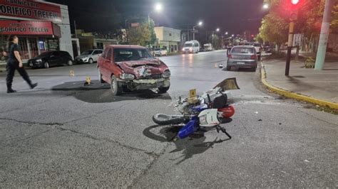 Un Motociclista Herido En Un Violento Choque