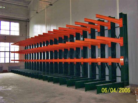 Powder Coating Finish Cantilever Racking System Warehouse Vertical