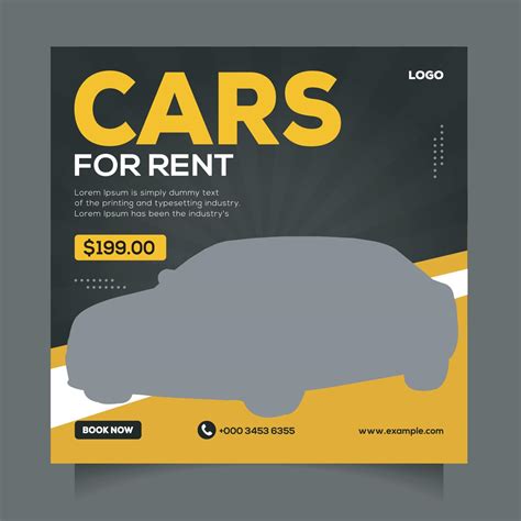 Black Friday Car Sale Social Media Post Template 12181750 Vector Art At