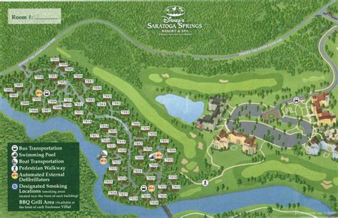 Disney Resorts Saratoga Springs Treehouse Villas Map Disney World