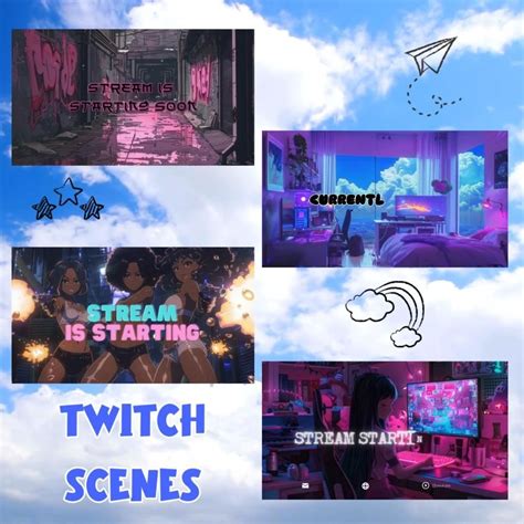 Animated twitch transition screens twitch streaming assets for ...