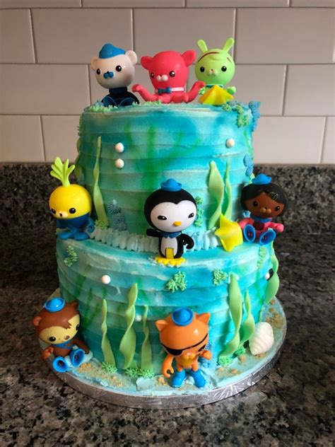 Octonauts. Air brushed cake. Octonauts Cake, Types Of Cakes, Birthday ...