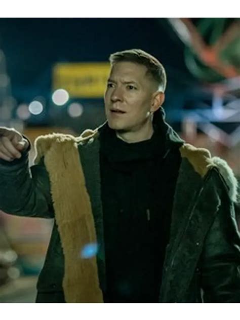 Joseph Sikora Power Book IV Tommy Egan Leather Shearling Coat