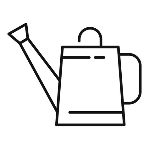 Premium Vector Metal Watering Can Icon Outline Metal Watering Can