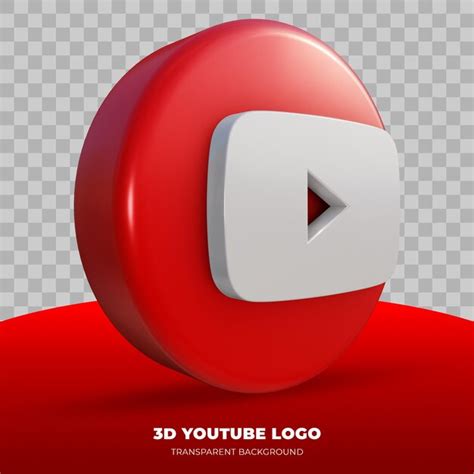 Premium Psd 3d Rendering Of Youtube Logo Isolated