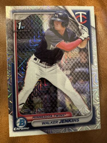 2024 Bowman Chrome Mega Box Walker Jenkins Mojo Refractor Twins 1st BCP