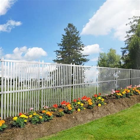 Garden Outdoor Fence Panel Decorative Vinyl Picket Fence No Dig Fencing