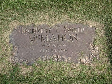 Dorothy Evelyn Smith McMahon 1918 1994 Find A Grave Memorial