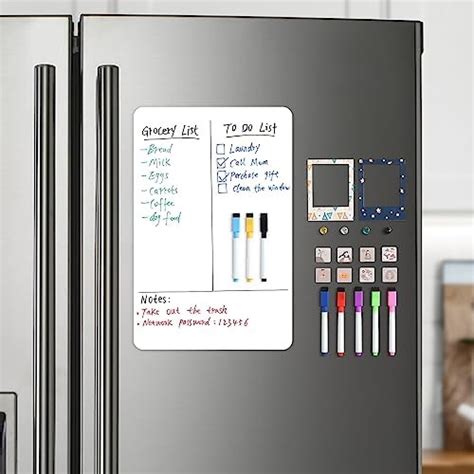 Amazon HOMiDEK Magnetic Dry Erase Board 3 Colors Fridge Magnet