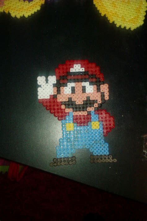 Pixel Art En Perle Hama Univers Mario En Perles Hama