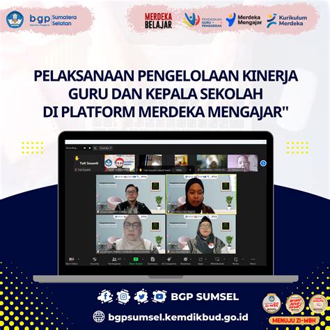 Pelaksanaan Pengelolaan Kinerja Guru Dan Kepala Sekolah Di Platform Merdeka Mengajar Bgp Prov