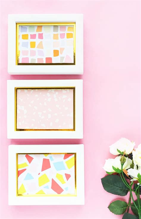 How to make DIY Terrazzo Wall Art - fun and easy tutorial!