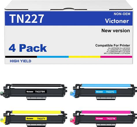 Amazon Brother Genuine Standard Yield Toner Cartridge Four Pack