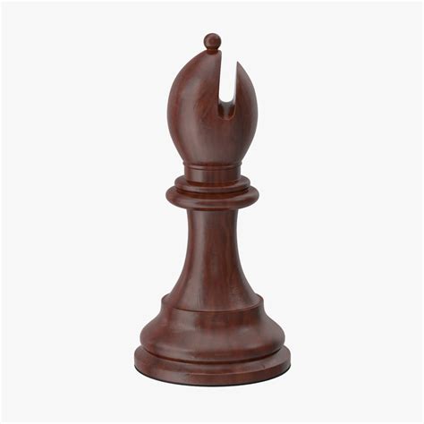 3d bishop chess piece model