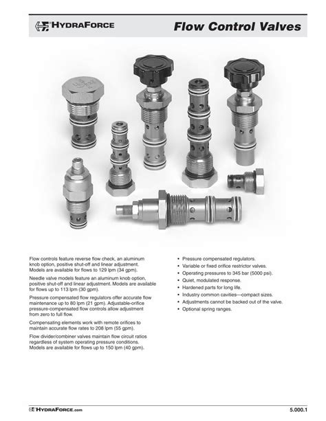 (PDF) HYDRAFORCE Flow Control Valves - DOKUMEN.TIPS