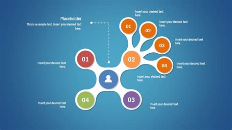 4 Branch Awesome Tree Diagram Template For Powerpoint Slidemodel