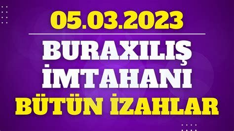 5 mart 2023 cü il Buraxılış Riyaziyyat bütün izahlar Mütləq işlə