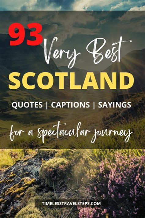 93 Very Best Scotland Travel Quotes Captions And Sayings Scotland