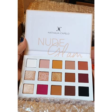 Paleta De Sombras Nude Glam Nath Capelo Shopee Brasil