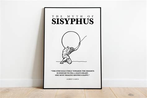 Sisyphus Poster Sisyphus Wall Art Sisyphus the Myth - Etsy