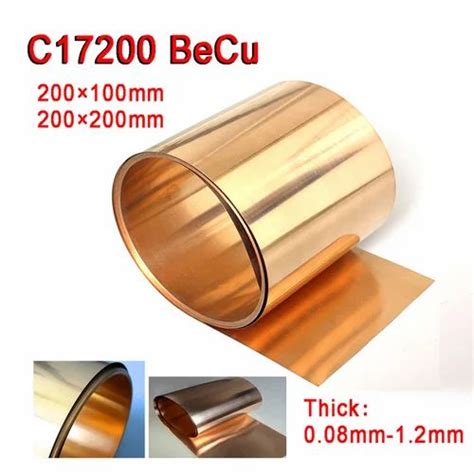 Beryllium Copper C Sheet For Industry Mm To Mm