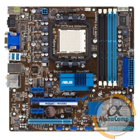 Материнская плата Asus M4A88T-M/USB3 (AM3/AMD 880G/4xDDR3) 140w БУ ...