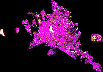 Plane Leon Guanajuato City MÉXico DWG Block for AutoCAD Designs CAD