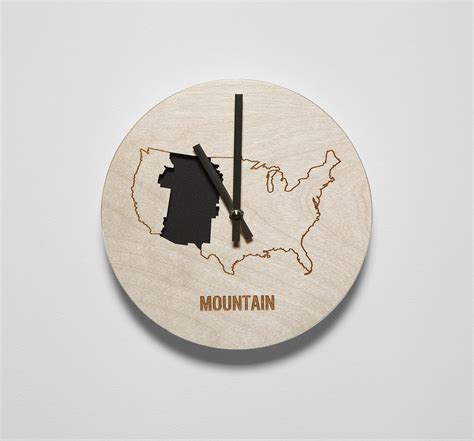 Mountain Time Zone Wall Clock – Reed Wilson Design