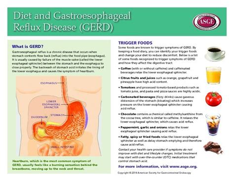Printable Gerd Diet