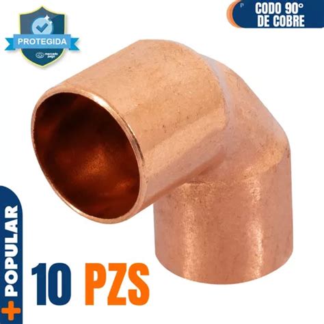 10piezas Codo Cobre 90º 1 2 Foset 49714