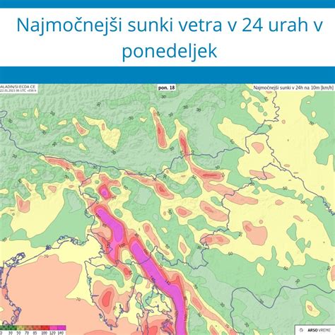 Arso Vreme On Twitter Zelo Vetrovno Bo Tudi Drugod Po Dr Avi Veter