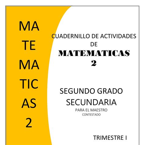 Libro De Matematicas Segundo Grado Primaria En Pdf Hot Sex Picture