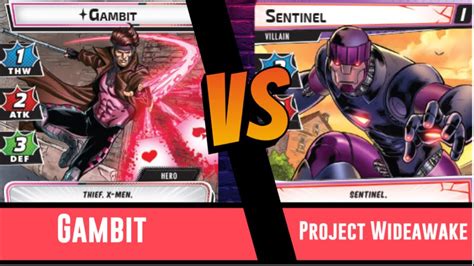 Marvel Champions Gambit Vs Project Wideawake Solo Protection