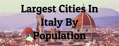 Largest Cities In Italy By Population Largest Org