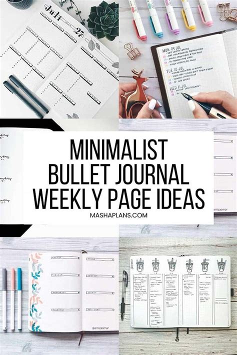 Create A Perfect Aesthetic Bullet Journal Weekly Spread Boost Your