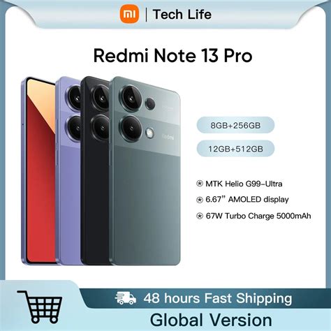 Globalna Wersja Xiaomi Redmi Note Pro Mp Ois Camera W Helio G