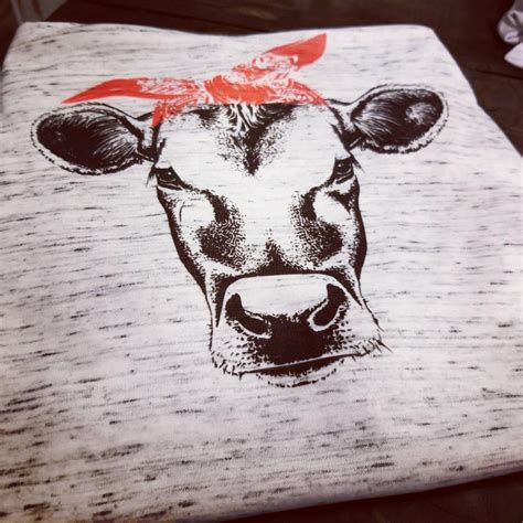 Cow Bandana Shirt Crazy Heifer Shirt Cow Tank Farm Life Etsy Cow