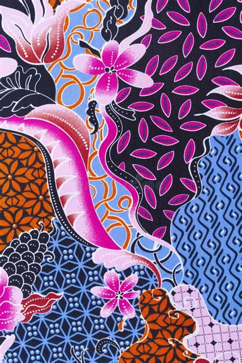 The Beautiful Of Art Malaysian And Indonesian Batik Pattern Stock