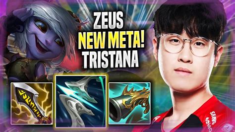 ZEUS TRIES NEW META TRISTANA TOP T1 Zeus Plays Tristana TOP Vs