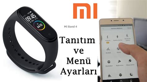 Mi Band Ak Ll Bileklik Nceleme Ve Telefon Men Ayarlar Youtube