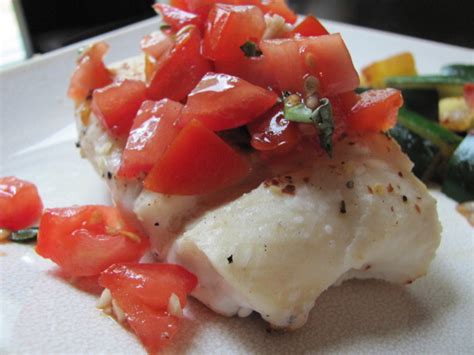 Grilled Halibut With Tomato Basil Salsa Recipe Food