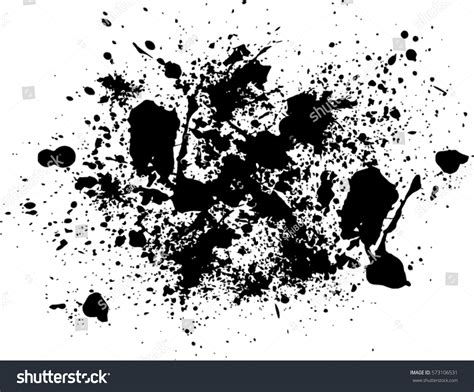 Abstract Black Ink Splash Background Grunge Stock Vector Royalty Free