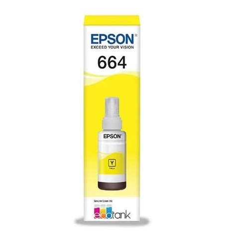 Refil De Tinta Epson 70ml Original T664420al Amarelo D9S Tecnologia