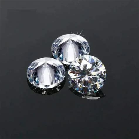 Moissanite Losse Steen Groothandel Ronde Gesneden Lab Geteeld Diamant D