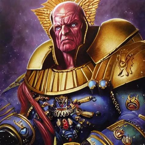 Portrait Of Emperor Of Mankind Warhammer K Stable Diffusion