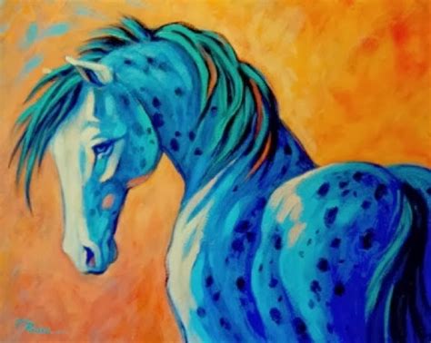 Paintings by Theresa Paden: Contemporary Appaloosa Horse Painting in ...