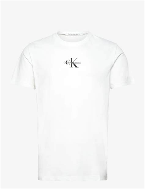 Calvin Klein Jeans Monologo Regular Tee T Shirts Shoppa På Booztlet