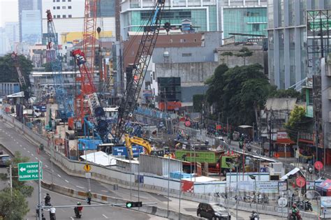 Progres Pembangunan Mrt Fase Foto Tribunnews