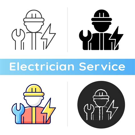 Electrician Icon Electrical Wiring System Installation And Maintenance