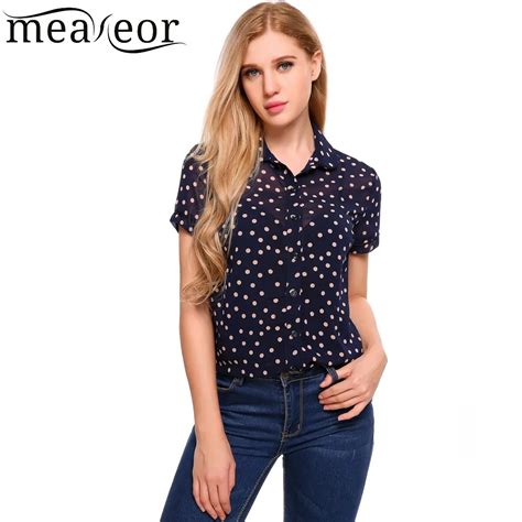 Sheer Button Up Blouses For Women Dresses European Pants Size Chart